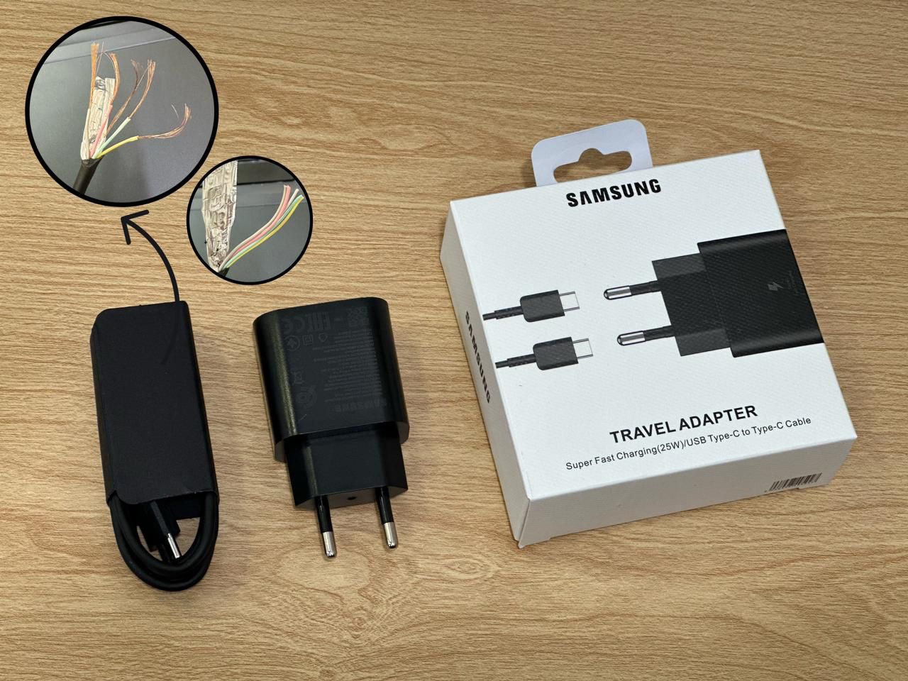 TRAVEL CHARGER SAMSUNG 25W TYPE C TO TYPE C KUALITAS FAST CHARGING PACKING IMPORT ORIGINAL